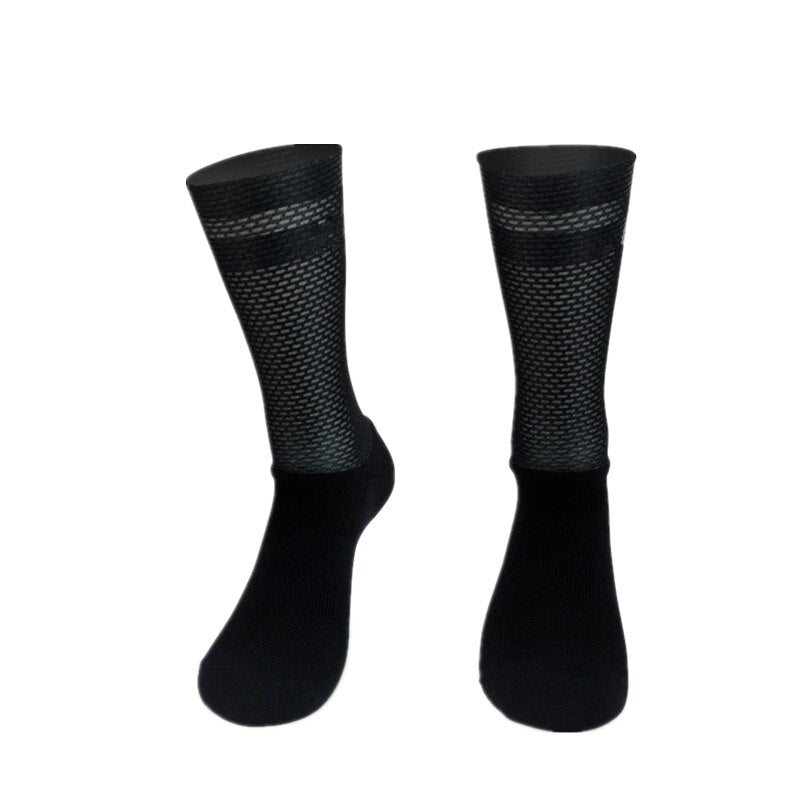 New Pro Team Aero Socks Anti Slip Silicone Cycling Socks Men Bicycle Sport Running