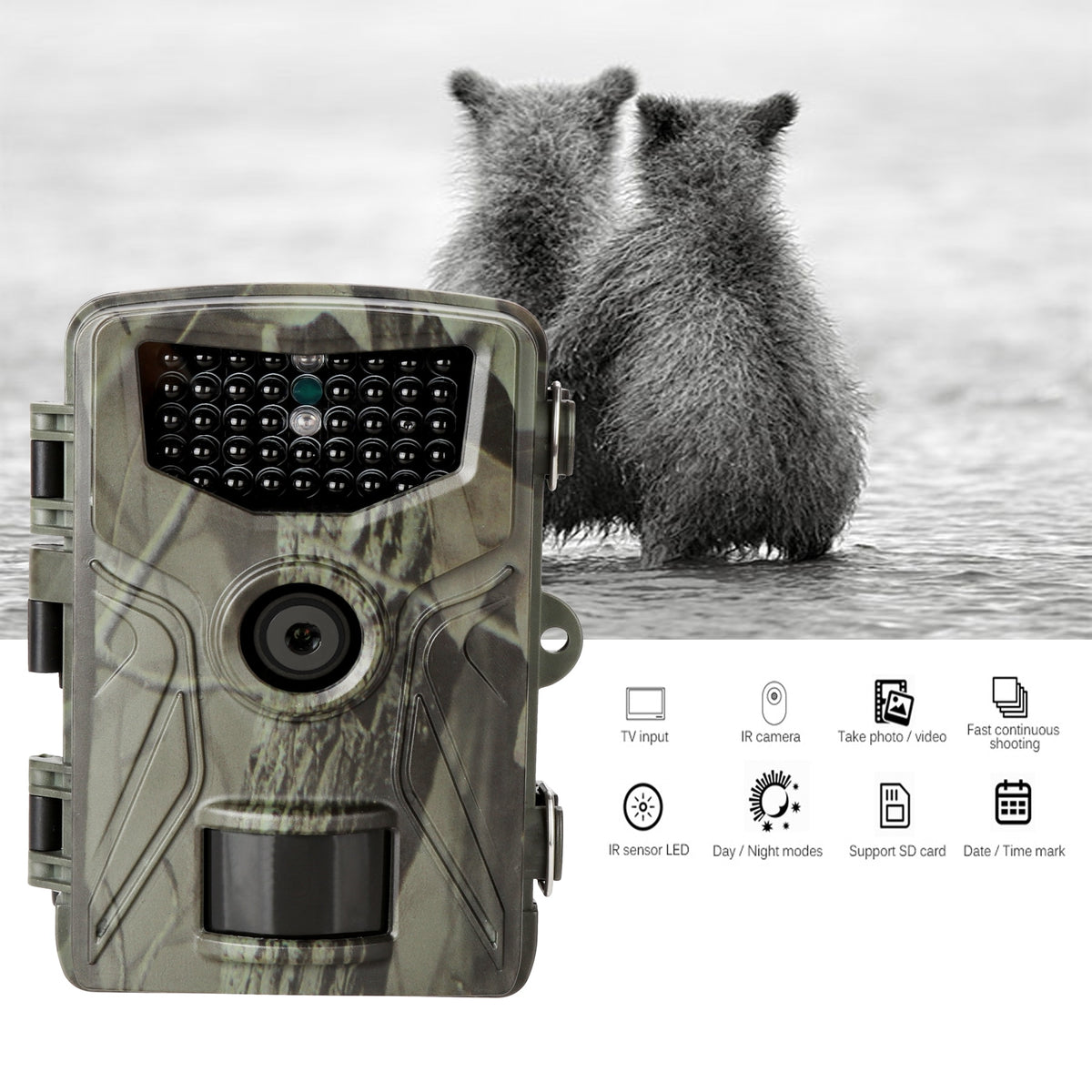 20MP 1080P Hunting Trail Camera Wildlife Tracking Surveillance HC804A Infrared Night Vision