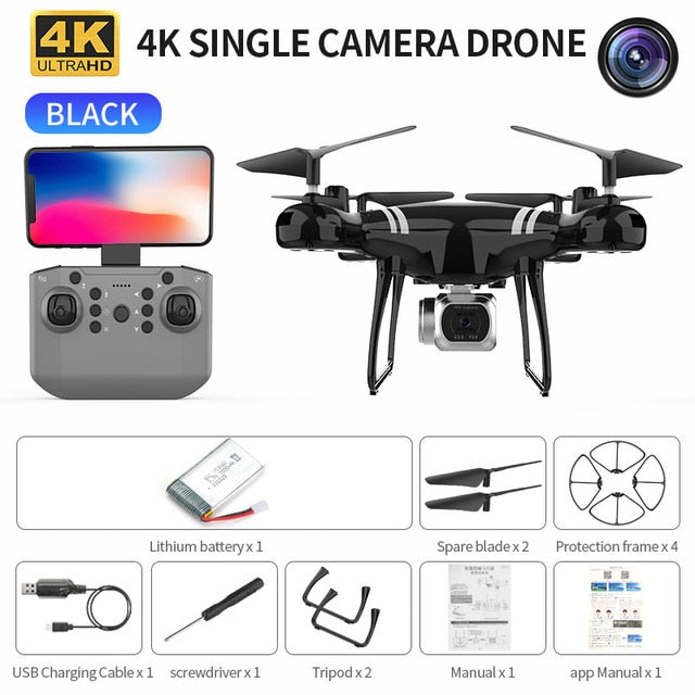 Best KY101 MAX 2.4Ghz RC Drone Double 4K Wifi FPV HD Camera Altitude Hold Gesture Mode Long