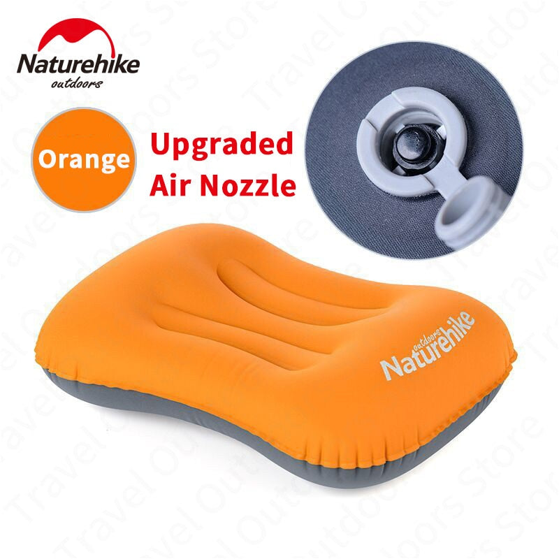 Naturehike Inflatable Pillow Travel Air Pillow Neck Camping Sleeping Gear Fast Portable