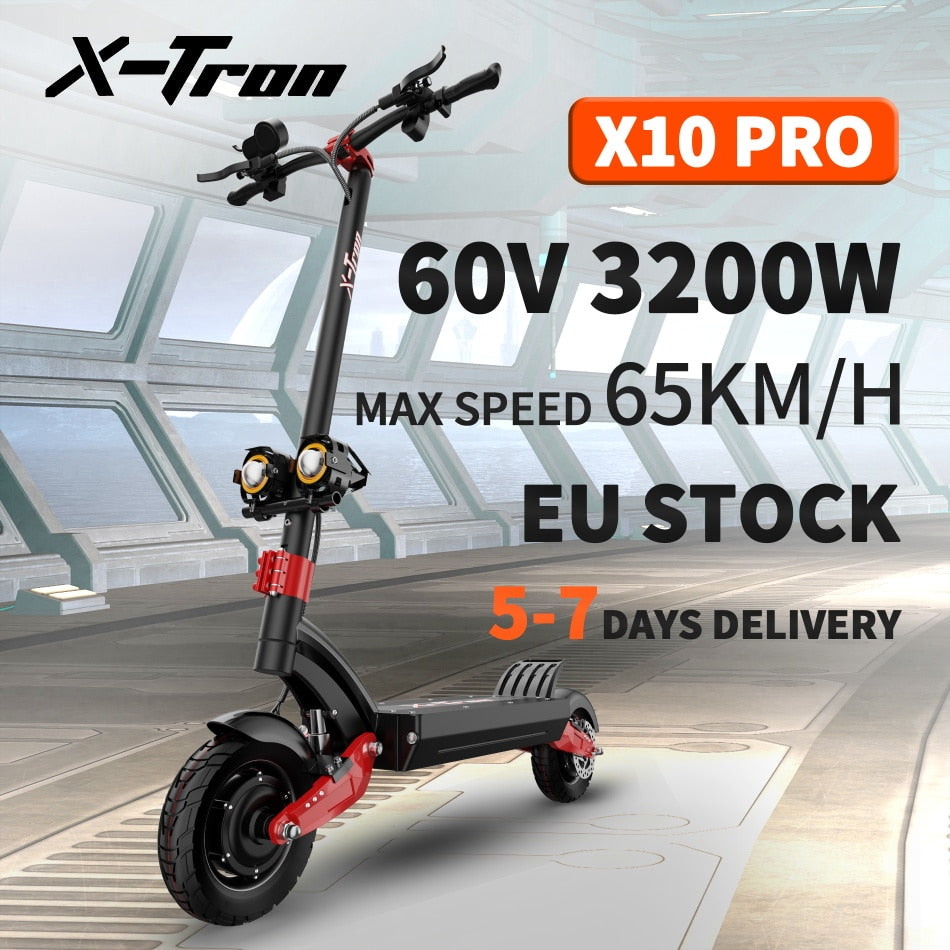 Electric Scooter 60V3200W Max Speed 65 KM/H Off Road Hydraulic Brake Kick Scooter