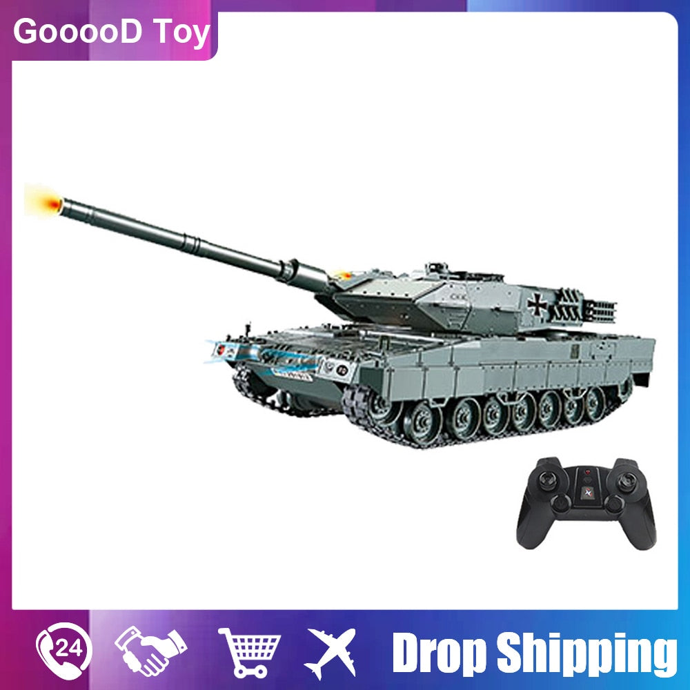 RC Battle Tank Military War Heavy Large Interactive Remote Control Toy Car with Shoot