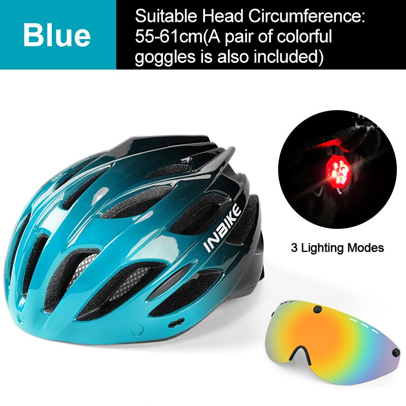 Light Bicycle Helmet Safe Hat For Men Women Ultralight MTB Bike Helmet with Taillight