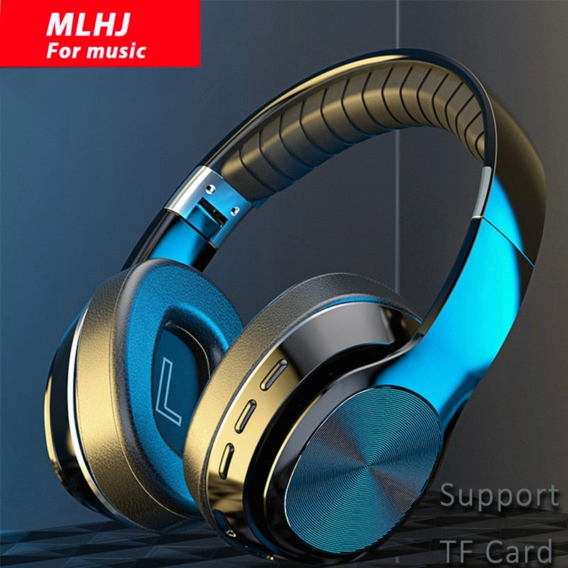 HiFi Wireless Headphones Bluetooth Foldable Headset Support TF Card/FM Radio Stereo