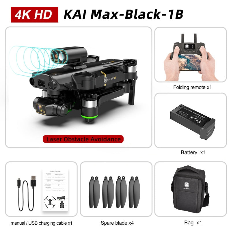 HKNA KAI ONE PRO MAX GPS Drone 4K Profesional 8K HD Dual Camera Dron