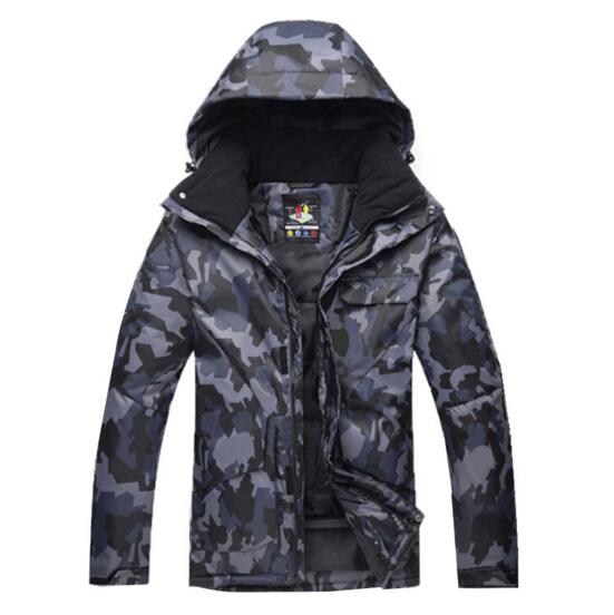 New Mens Camouflage Ski Suit Waterproof Breathable Snowboard Jacket Winter Snow