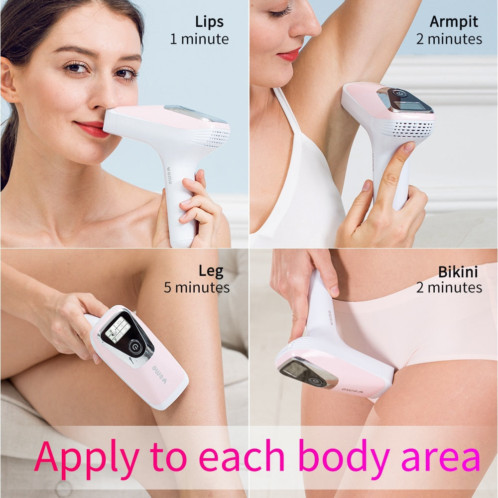 VEME 2 in1 IPL Depiladora Laser Hair Removal Machine Epilator 1000000 Flashes