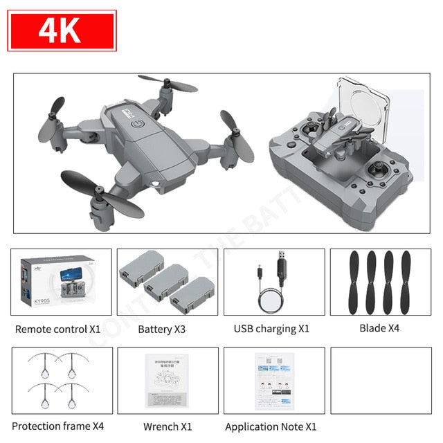 New mini KY905 drone 4K HD camera, GPS WIFI FPV vision foldable rc quadcopter