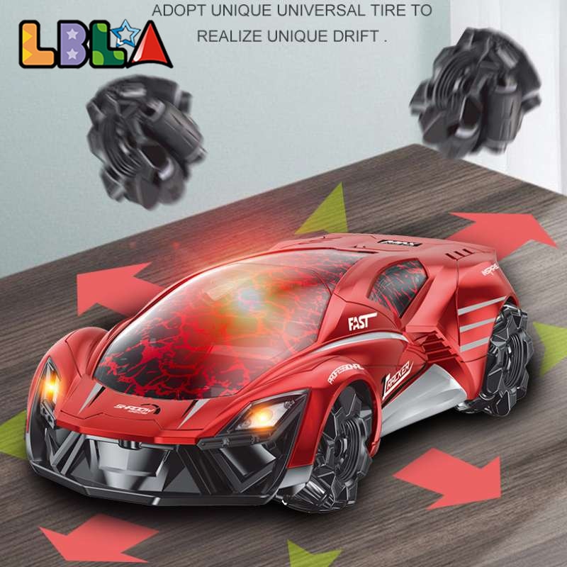 LBLA 2.4G Crack Remote Control Min Drifting RC Car Stunt Multi-directional 360