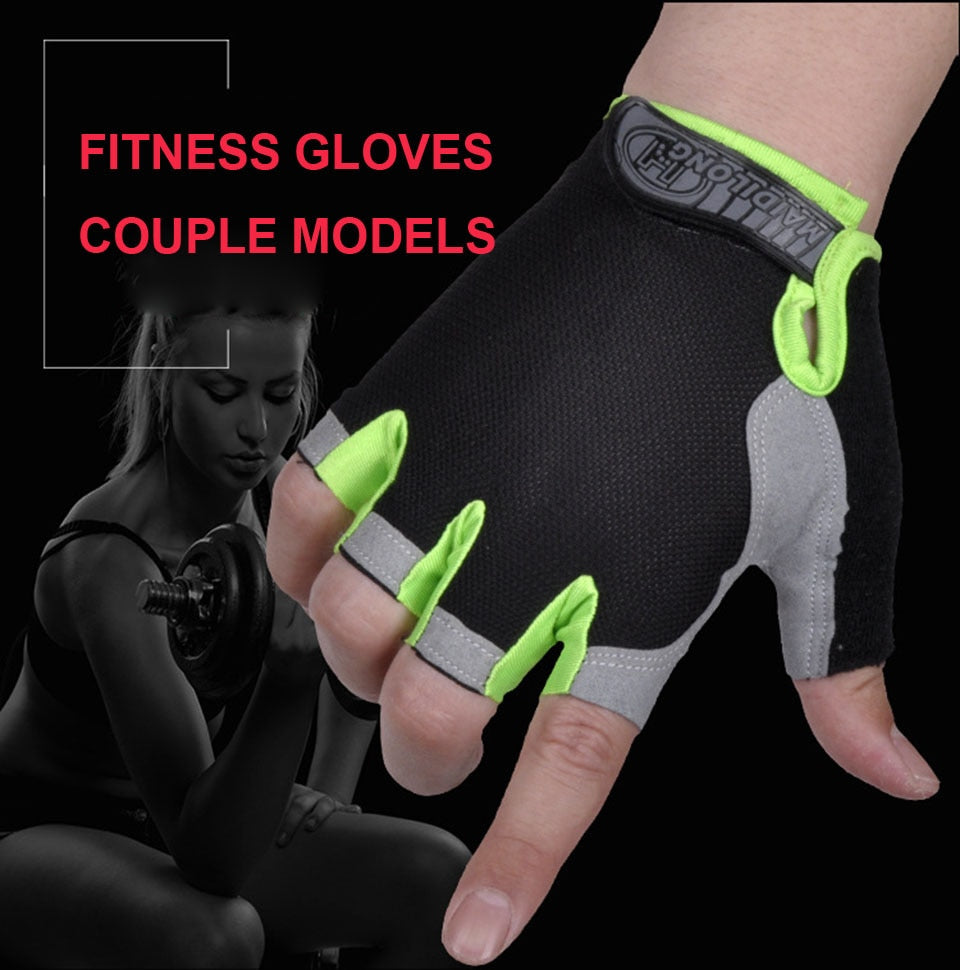 Sports Gym Gloves Men Fitness Training Exercise Anti Slip Weight Lifting Gloves Half Finger