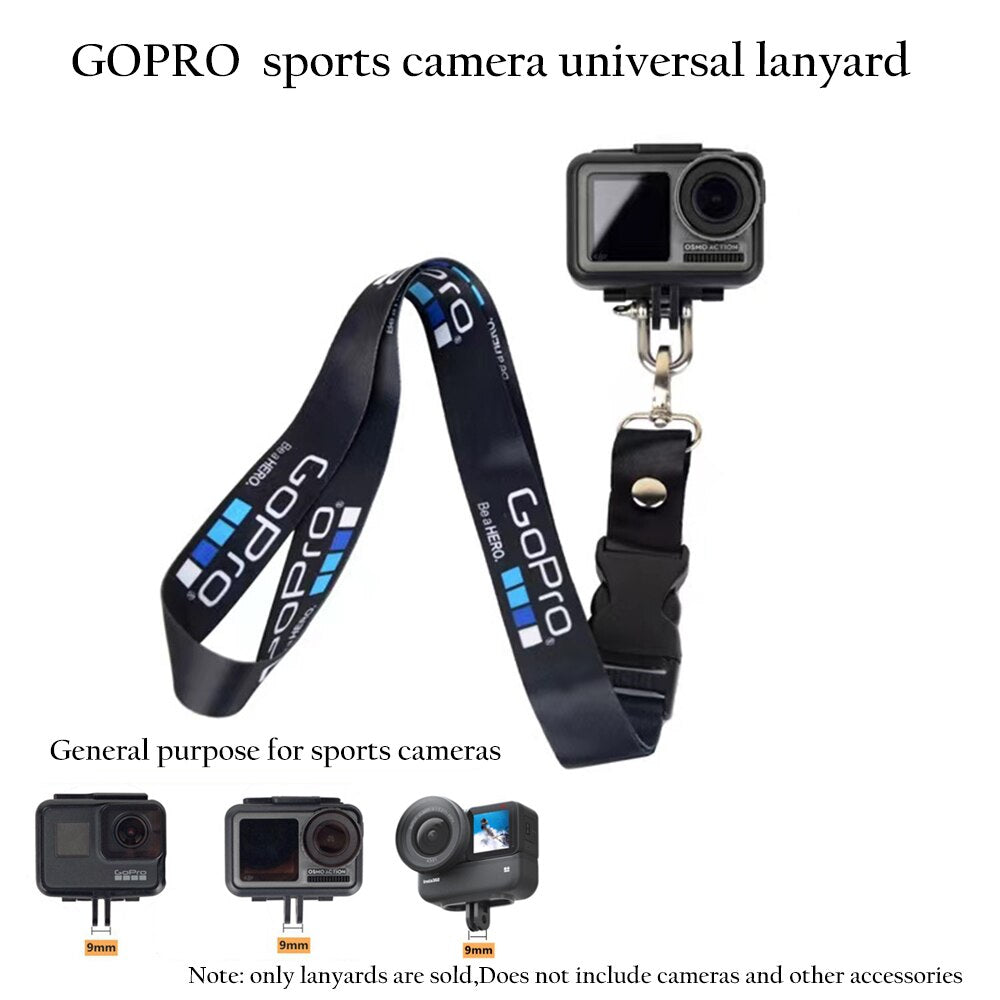 GoPro 10 9 8 Action Camera Strap Quick Release Buckle Detachable Neck Lanyard