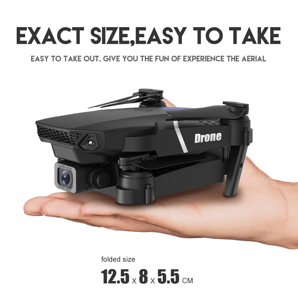 E88Pro RC Drone 4K Professinal With 1080P Wide Angle HD Camera Foldable RC