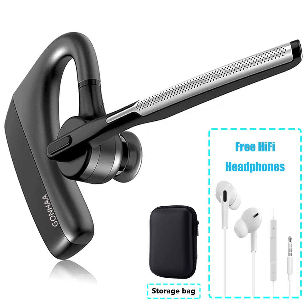 Bluetooth Earphones Wireless Headset HD Headphone With CVC8.0 Dual Microphone Noise