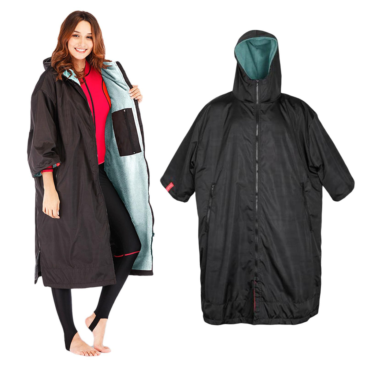 Surf Changing Robe Jacket Coat Quick Drying Jacket Weatherproof Cloak Outwear