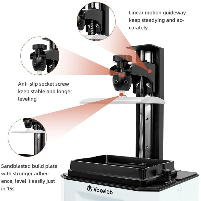 Voxelab Proxima 6.0 Mono LCD 3D Printer UV Resin Printers 2K Monochrome Screen