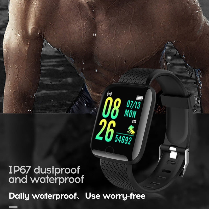 Smart Watches Blood Pressure Waterproof Men Women Heart Rate Monitor Fitness Tracker Digital