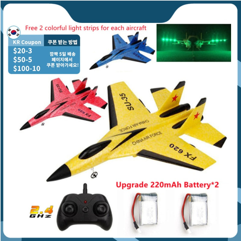 FX-620 SU-35 RC Remote Control Airplane 2.4G Remote Control Fighter Hobby Plane