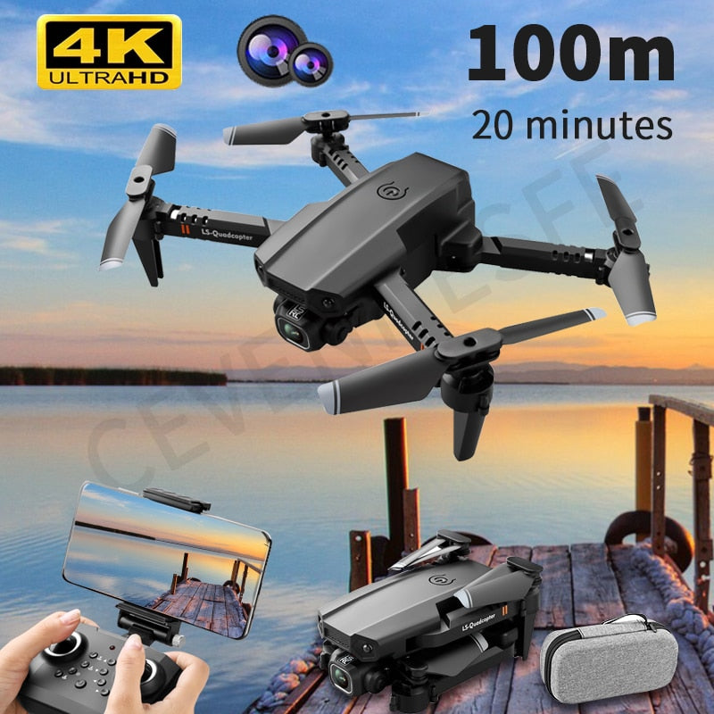 2022 New Mini Drone XT6 4K 1080P HD Camera WiFi Fpv Air Pressure Altitude Hold Foldable Quadcopter