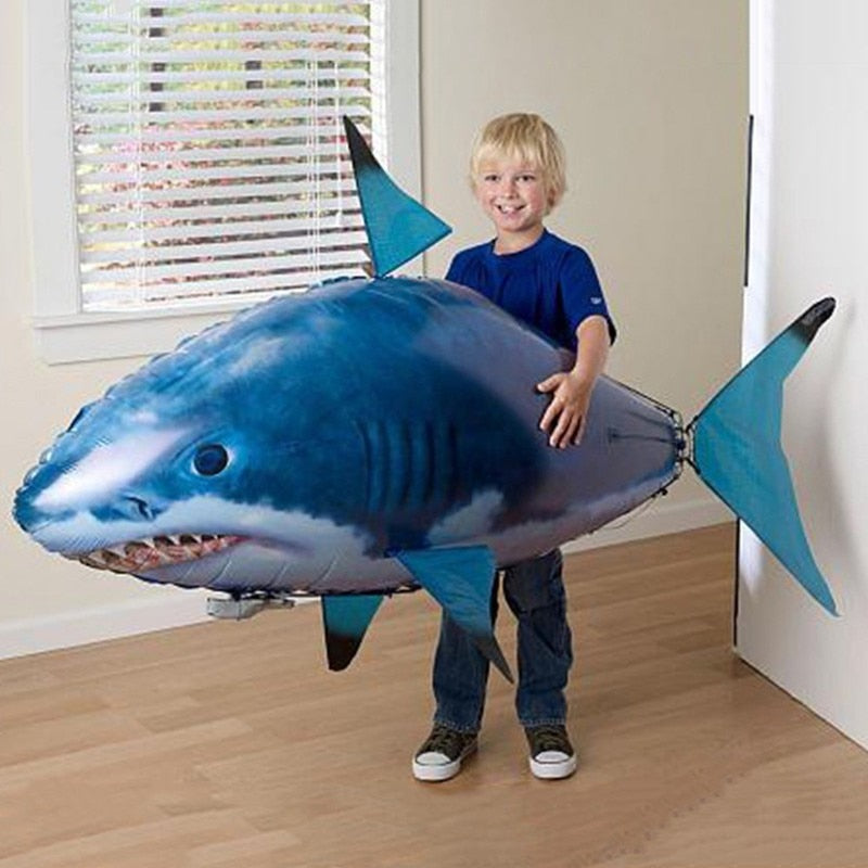 Remote Control Shark Toy Air Swimming Fish RC Animal Toy Infrared RC Flying Toys Air