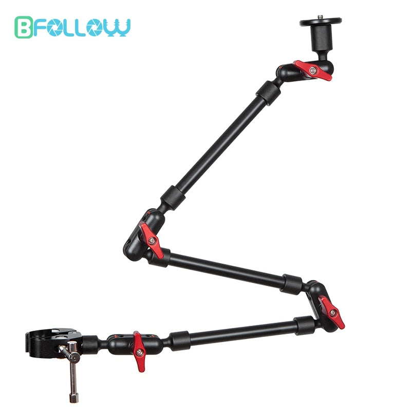 BFOLLOW Magic Friction Arm 32" Bracket for Smartphone Camcorder Action Camera Gopro Clamp Wall