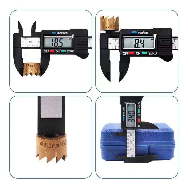 150mm 100mm Electronic Digital Caliper Carbon Fiber Dial Vernier Caliper Gauge Micrometer