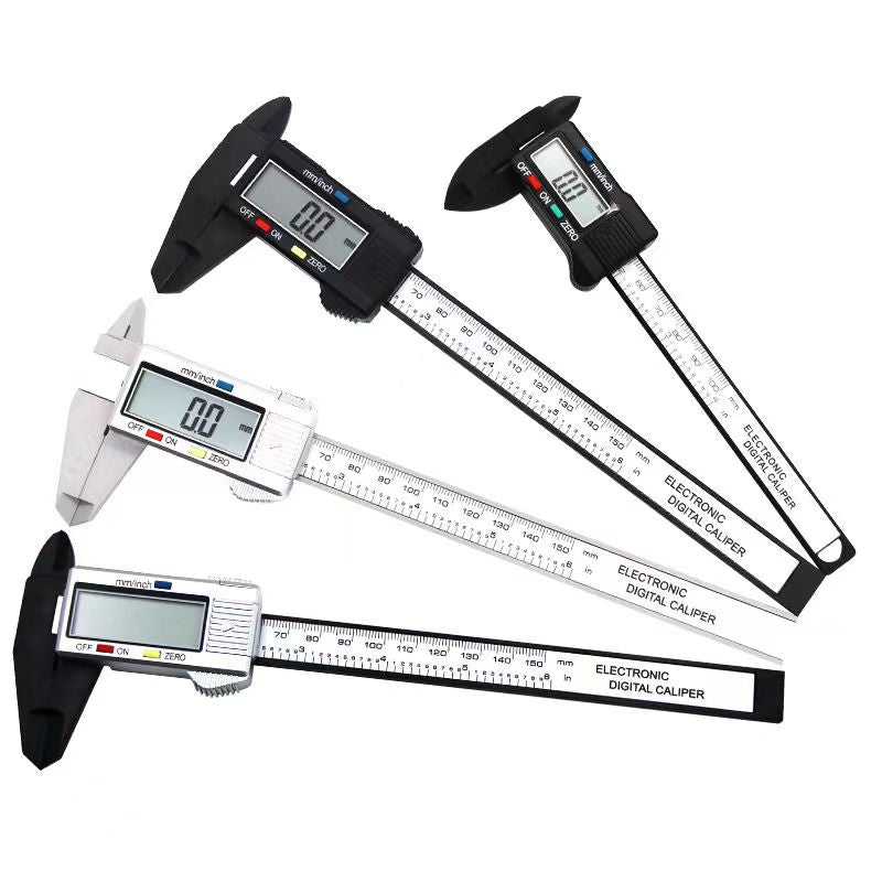 150mm 100mm Electronic Digital Caliper Carbon Fiber Dial Vernier Caliper Gauge Micrometer