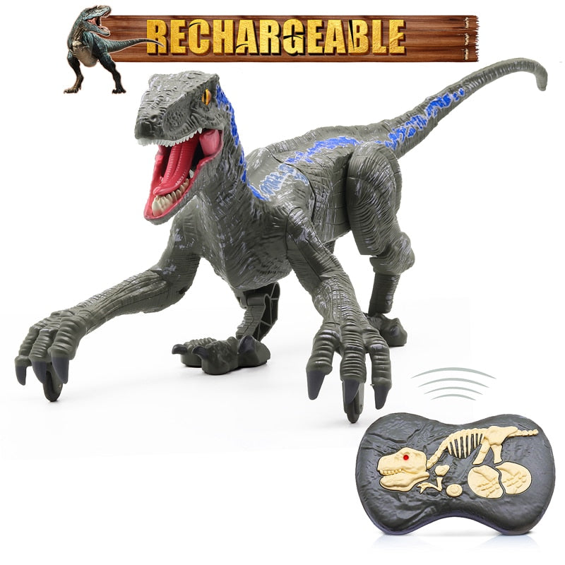 Kid RC Dinosaur Toys For Boys Intelligent Raptor Remote Control Jurassic Dinosaur