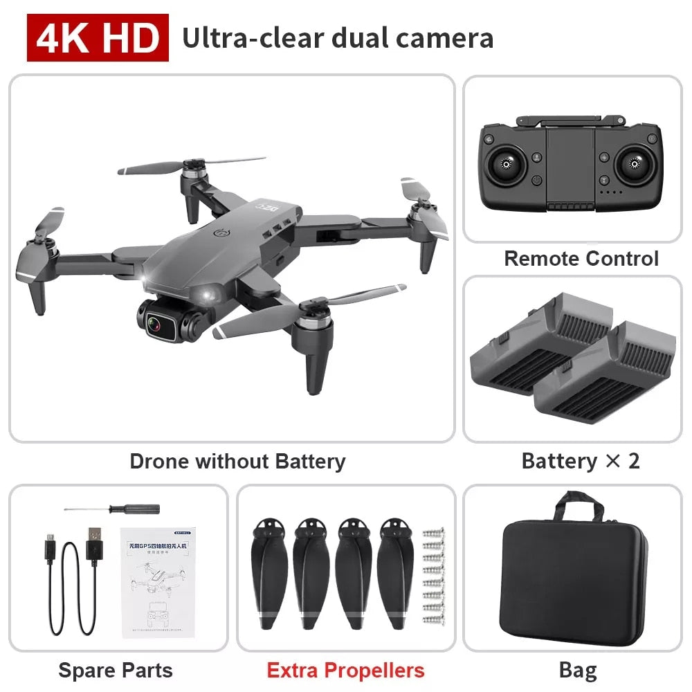 2022 New L900 Pro Drone 4K Professional HD Camera  Brushless Foldable Quadcopter RC Distance 1.2KM