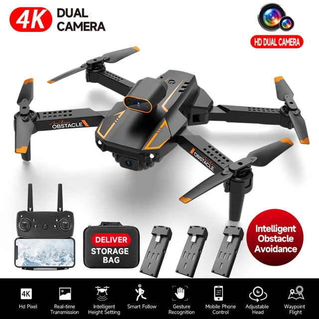 S91 4K Drone Professional Obstacle Avoidance Dual Camera Foldable RC Quadcopter