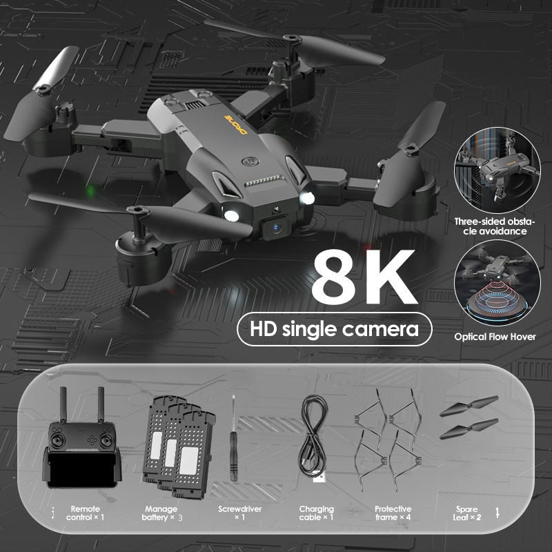 Drone 8K Profesional Drones With Camera Hd 4K Mini 6K Dron Quadcopt Obstacle