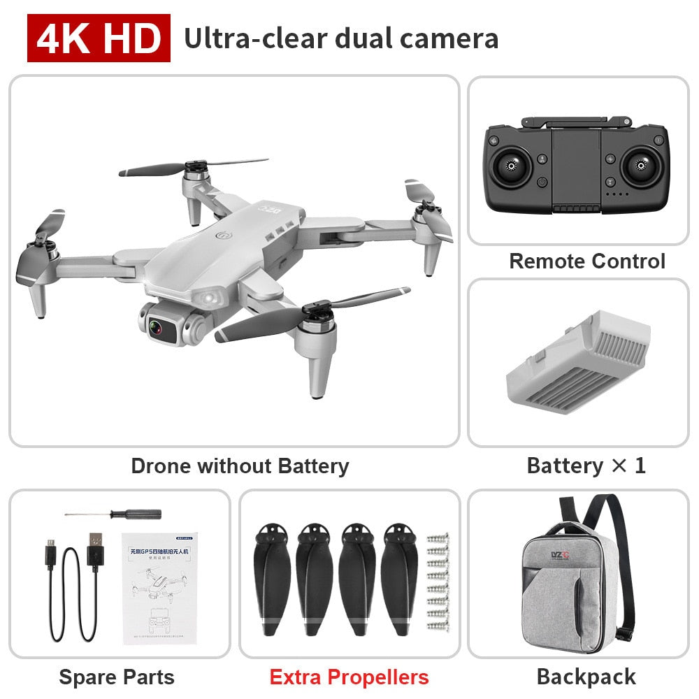 GPS Drone 4K Dual HD Camera Professional Aerial Photography Brushless Motor