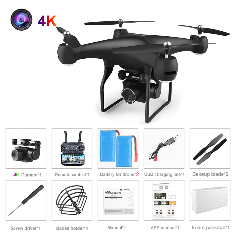 Aerial Photography RC Drone UAV FPV with 4K HD Pixel Camera Remote Control 4-Axis Quadcopter Aircraft