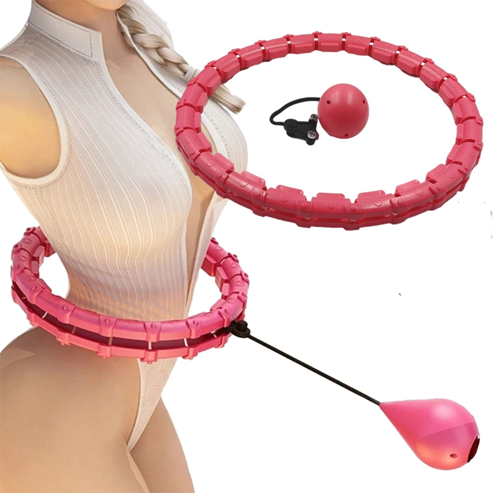 24 Section Adjustable Massage Fitness Hoop Abdominal Thin Waist Exercise Detachable