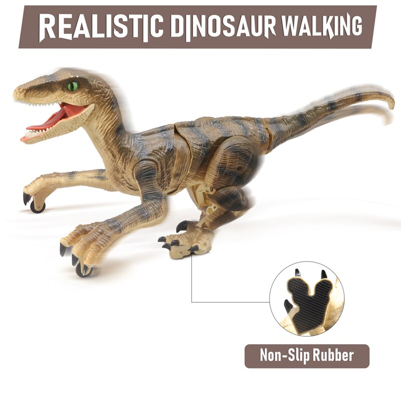 Kid RC Dinosaur Toys For Boys Intelligent Raptor Remote Control Jurassic Dinosaur