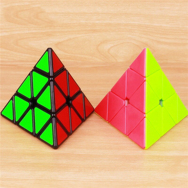 QY TOYS megaminxeds magic speed cube stickerless pyramidcube professional puzzle