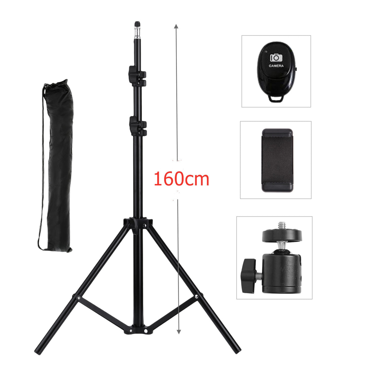 160 200cm Photography Tripod Strong Light Stands For Photo Studio Relfectors Softbox Light stands