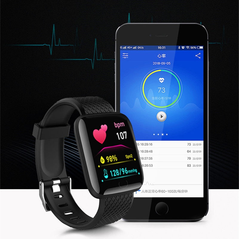 Digital Smart Sport Watch Men Watches Led Electronic Wristwatch Women Bluetooth Fitness Message Heart Rate