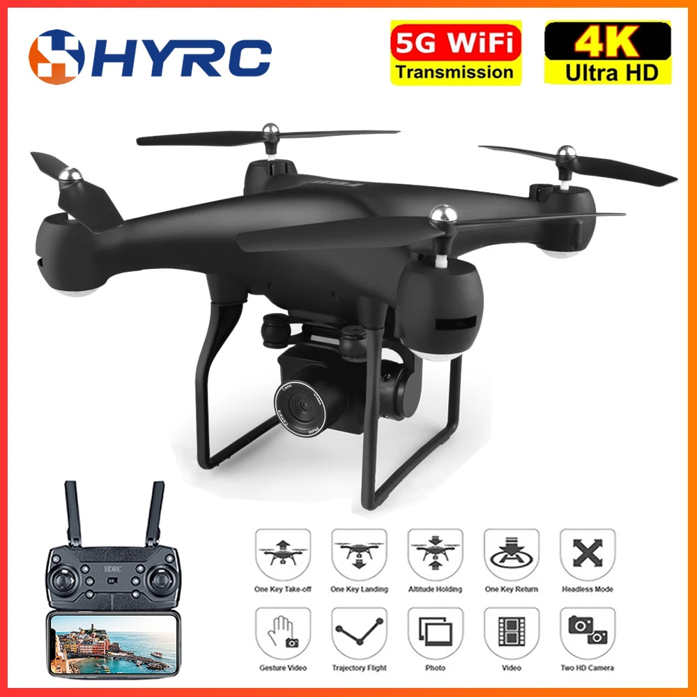 Aerial Photography RC Drone UAV FPV with 4K HD Pixel Camera Remote Control 4-Axis Quadcopter Aircraft