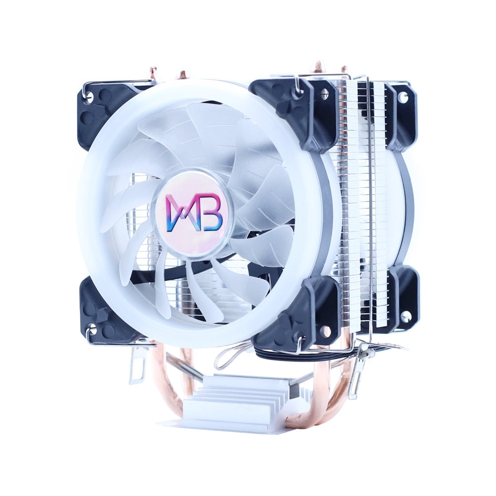 Wovibo CPU Cooler Cooling Fan 3PIN 4Pin Ventilador Silent For Intel AM3 AM4 Radiator