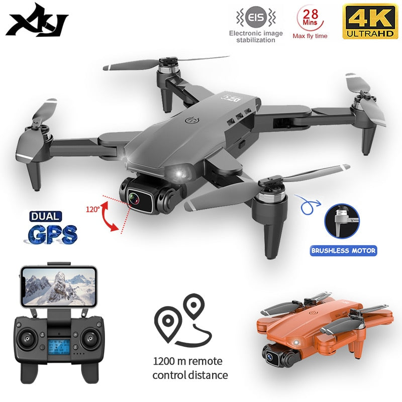 GPS Drone 4K Dual HD Camera Professional Aerial Photography Brushless Motor