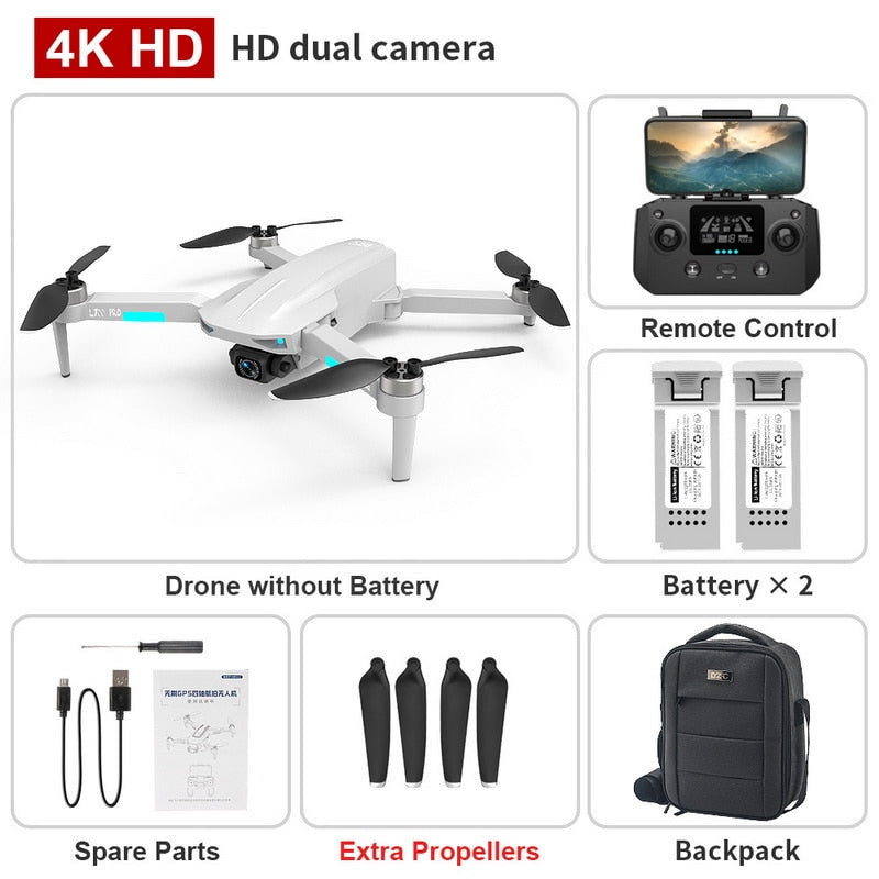 NEW L700 PRO GPS FPV 1.2Km Drone 4K Professional Dual HD Camera Aerial Photography Brushless