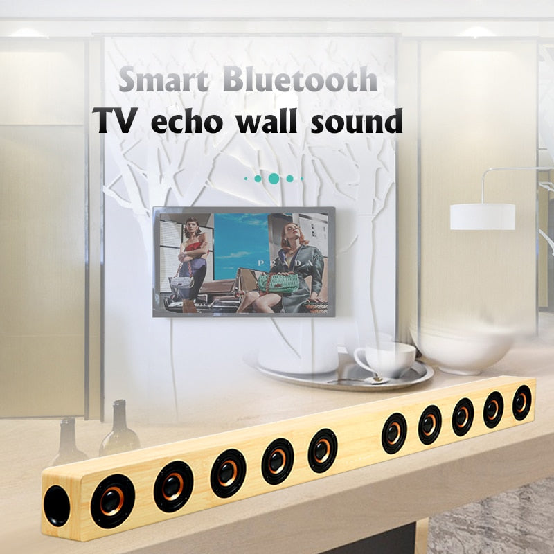 40W Soundbar for TV HiFi Wireless Bluetooth Speakers Stereo Subwoofer Home Sound Box Movie RAC AUX