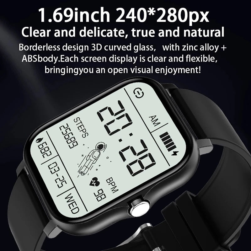 2022 New Bluetooth Answer Call Smart Watch Men Full Touch Dial Call Fitness Tracker IP67 Waterproof