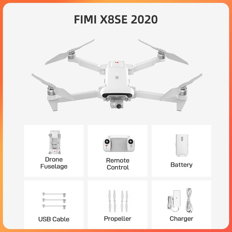 FIMI X8SE 2020 Drone with Camera Quadcopter RC Helicopter 8KM professional FPV