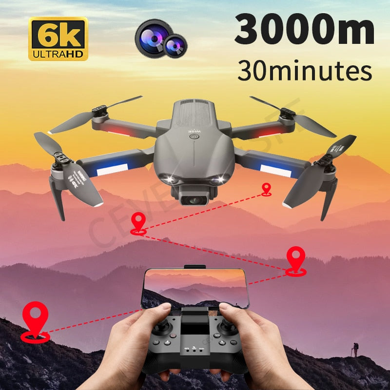 2022 NEW F9 GPS Drone 6K Dual HD Camera Professional Aerial Photography Brushless Motor