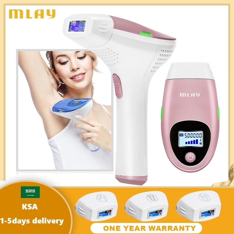 MLAY IPL Hair Removal Machine Permanent  Epilator Body Electric Malay Female Epilator