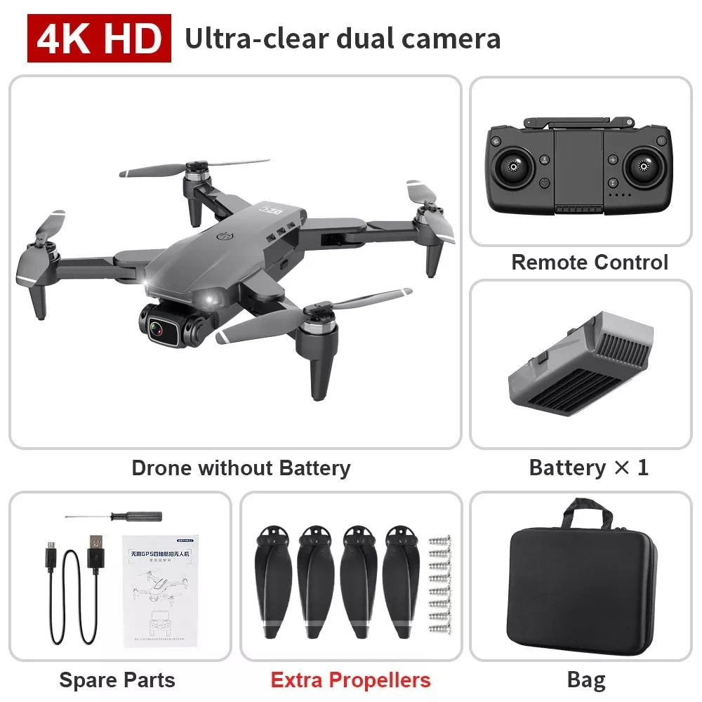 2022 New L900 Pro Drone 4K Professional HD Camera  Brushless Foldable Quadcopter RC Distance 1.2KM