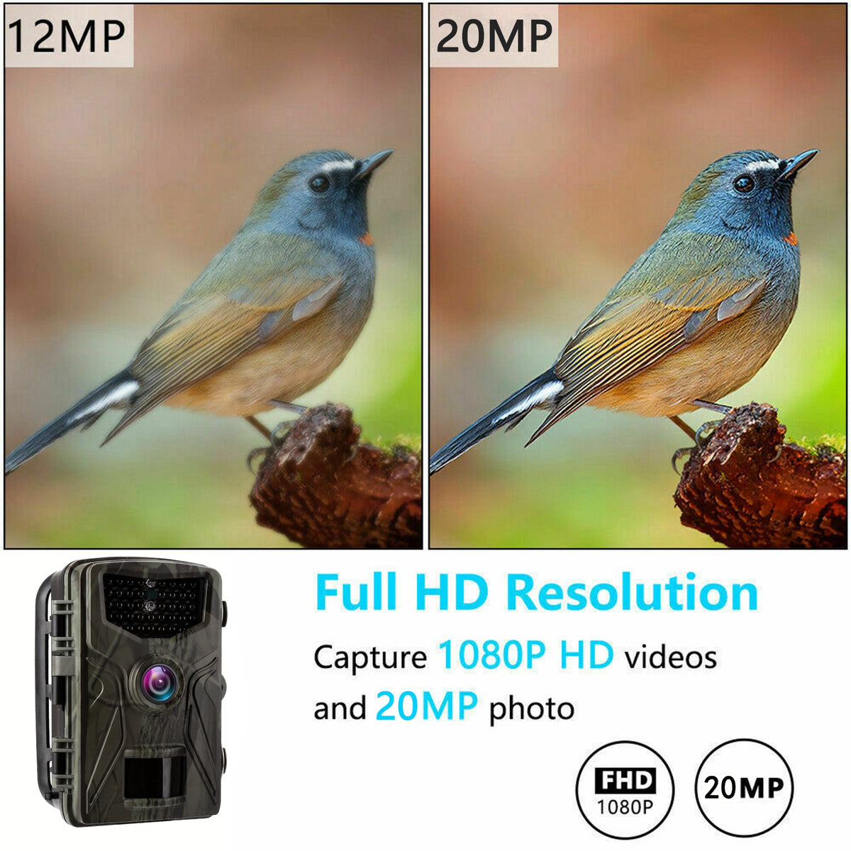 20MP 1080P Hunting Trail Camera Wildlife Tracking Surveillance HC804A Infrared Night Vision