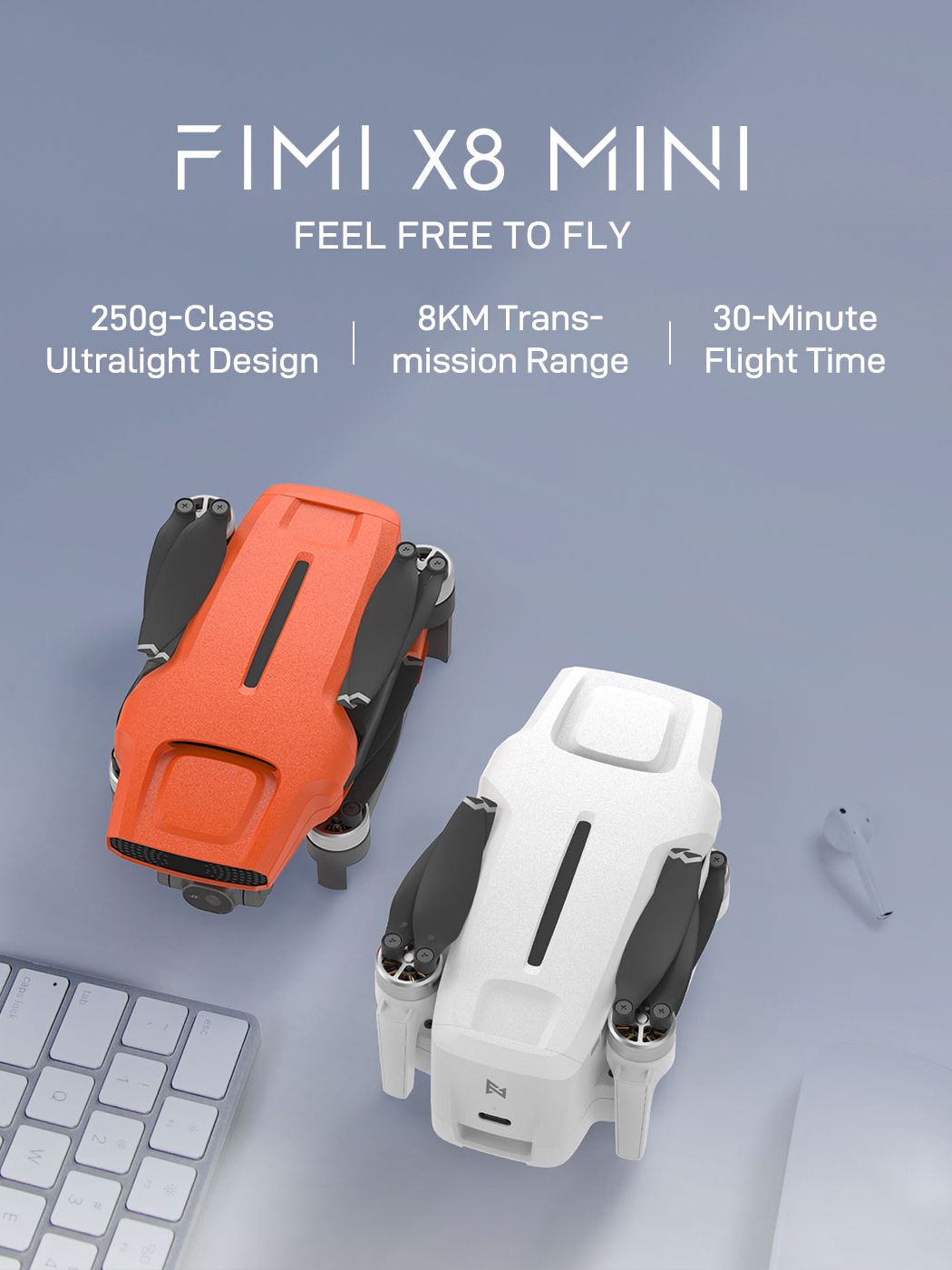 FIMI X8 Mini Camera Drone under 250g drones 8km 4k professional mini drone