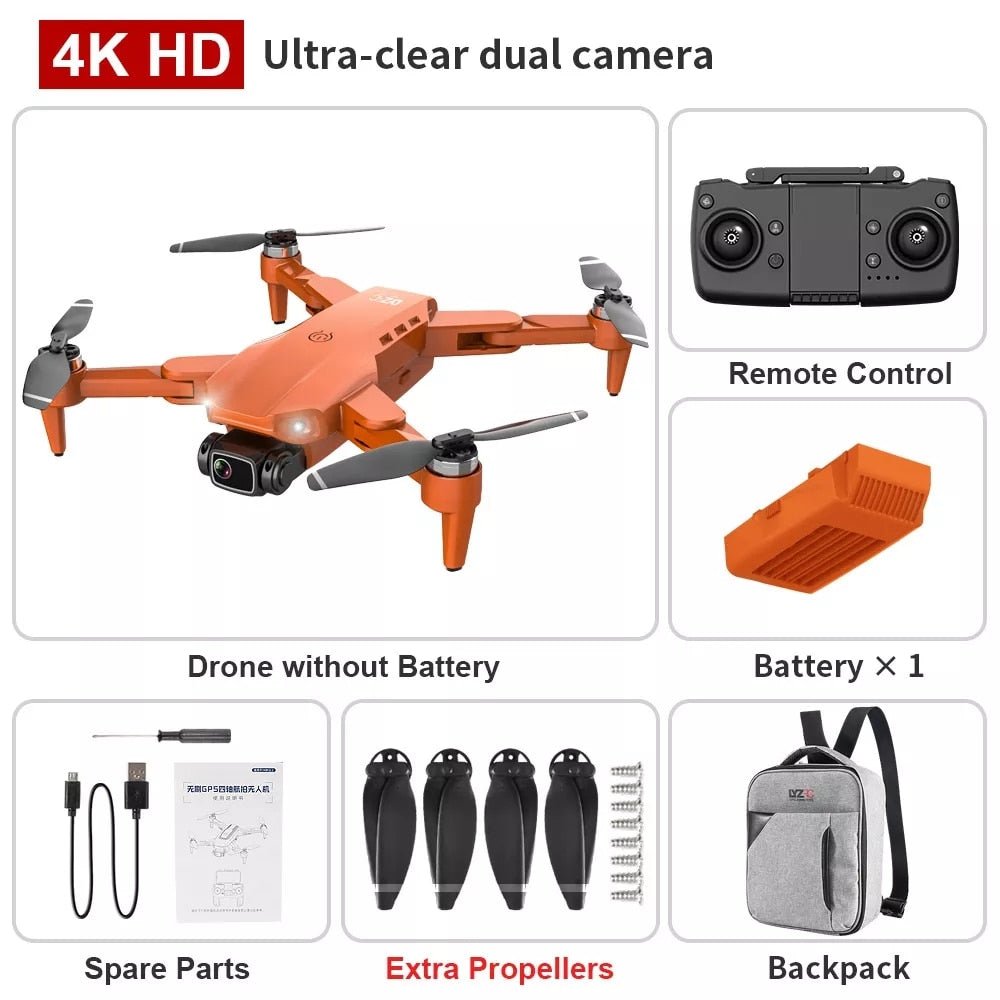 2022 New L900 Pro Drone 4K Professional HD Camera  Brushless Foldable Quadcopter RC Distance 1.2KM